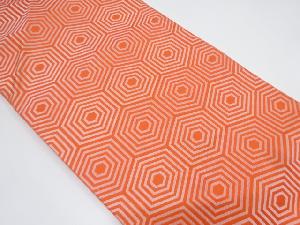 重ね亀甲模様織出し名古屋帯